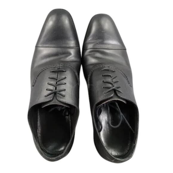 Hart Schaffner Marx Shoe Men 11 Oxford Cap Toe Formal Professional Classic Black main image 4